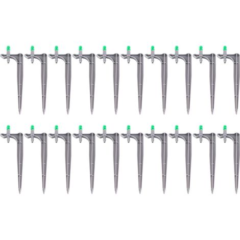 Goutteurs d'irrigation avec insertion au sol, émetteurs de goutte-à-goutte pour arbres fruitiers, pour le jardinage, 180 degrés (vert), 20 pièces/sac (1/5)