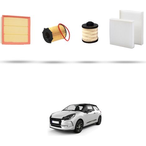 Kit tagliando 4 filtri compatibile con Ds3 1.6 BlueHdi 88kw dal 2014 (1/5)