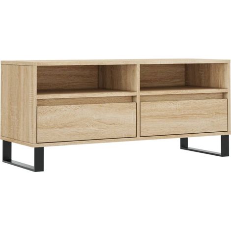 Maison Exclusive - TV-Schrank Sonoma-Eiche 100x34,5x44,5 cm Holzw
