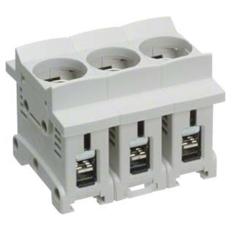 Hager Sicherungsunterteil D02,3x63A LD046