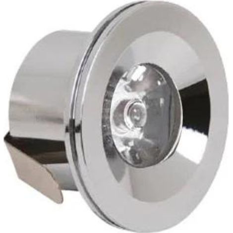 Mini spot LED encastrable 1W 4200K chrome – Éclairage instantané 60° – Tension 220-240V – Classe énergétique A++ – Horoz Electric