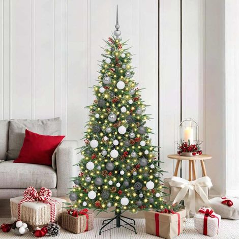Teenpull – Künstlicher klappbarer Weihnachtsbaum Grün 180 cm PE und PVC (1/5)