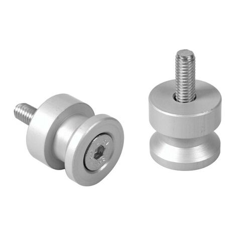 Coppia supporti cavalletto - M6x1 mm - Alluminio