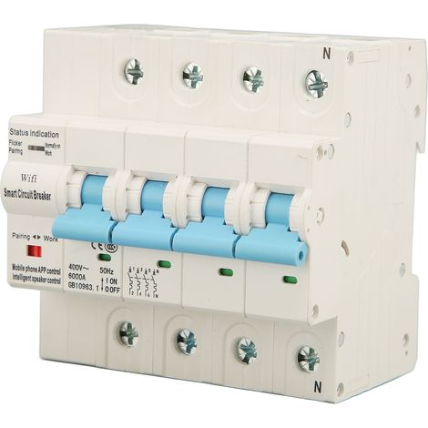 WLAN-Leistungsschalter mit Kabeldurchflussschutz für die Schienenmontage, 4-polig, AC 400 V, 125 A, für Wohnheime/Apartments (1/5)