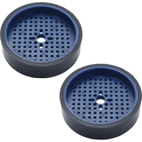 Lot de 2 roues robot 32mm largeur 14mm alésage 120mm diamètre caoutchouc nylon accessoire rechange 5601-0014-0120 (1/5)