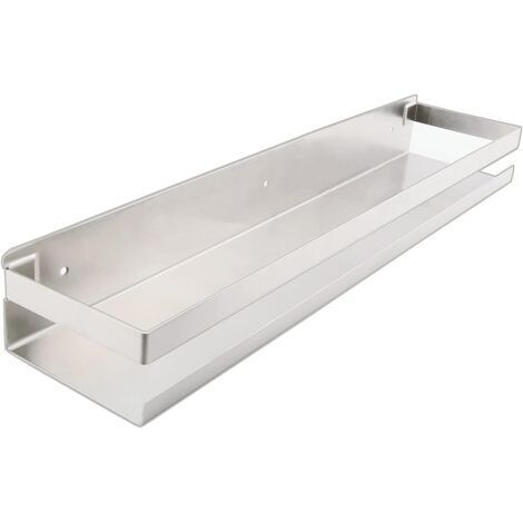 Étagère Cuisine Sans Percage 50 cm Organisateur Rangement Épices Mural Adhésif Acier Inoxydable 304 Support Multifonction Cuisine Salle de Bain (1/5)