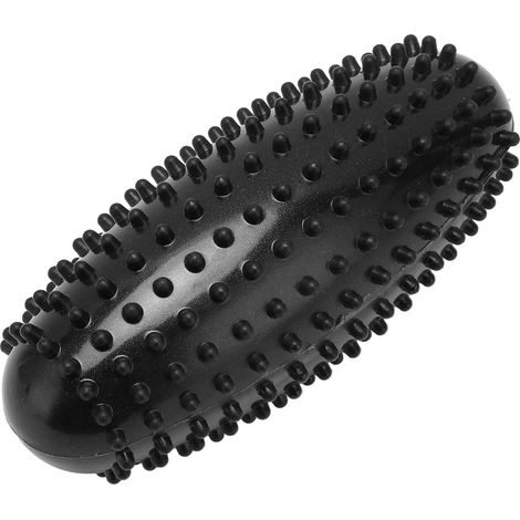 Balle de massage thérapeutique en PVC sans BPA pour myofascial et détente musculaire, portable pour dos, pieds et fasciite plantaire, couleur noire durable. (1/5)