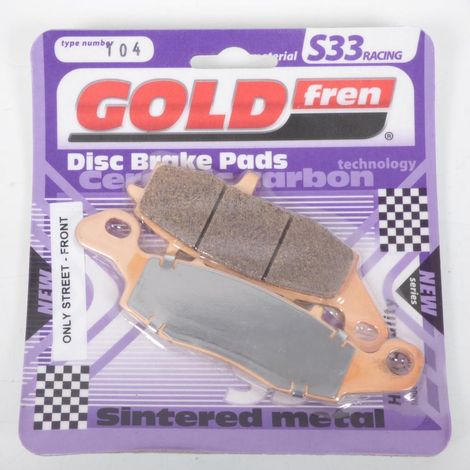Plaquette de frein Gold Fren pour Moto Kawasaki 1600 VN Nomad (1/2)