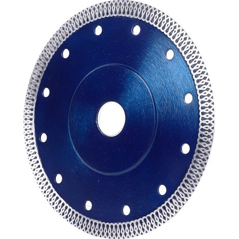 Diamant-Kreissägeblatt, Durchmesser 150 mm, für Beton, Granit und Stein, Winkelschleifer, Nuten, Schleifen, Schneiden mit Klemme, blau (1/5)
