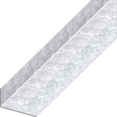 angolare 23.5x43.5 acciaio zincato - 1 metro.