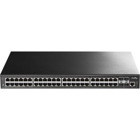Cudy GS5048S4 switch Gestionado L3 Gigabit Ethernet (10/100/1000) Negro (1/3)
