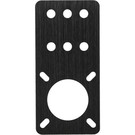 Plaque de montage en aluminium anodisé pour moteur pas à pas NEMA 17, accessoire imprimante 3D (Noir) (1/5)