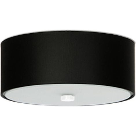 Moderne runde Deckenleuchte, schwarz, Ø30, SKALA, 3xE27, 15W, SL.0760, Sollux Lighting (1/5)
