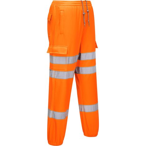 Jogginghose Hochsichtbarkeit Farbe: Orange Größe L - Portwest