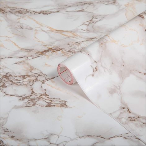 d-c-fix Pellicola Adesiva per mobili Pietra Marmo marrone PVC plastica vinile impermeabile decorativa per cucina, armadio, porta carta rivestimento 67,5 x 200 cm (1/4)