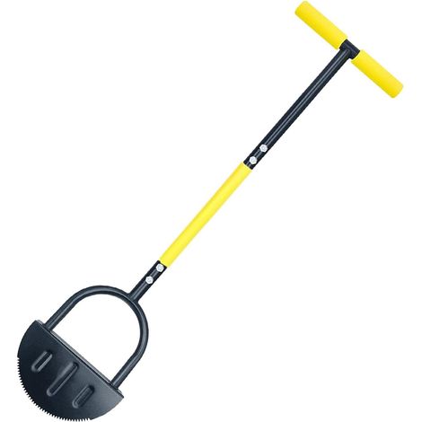 Coupe-bordure manuel en acier, demi-lune avec poignée en T – Facile à entretenir pour jardin, trottoir, parterres de fleurs (1/5)