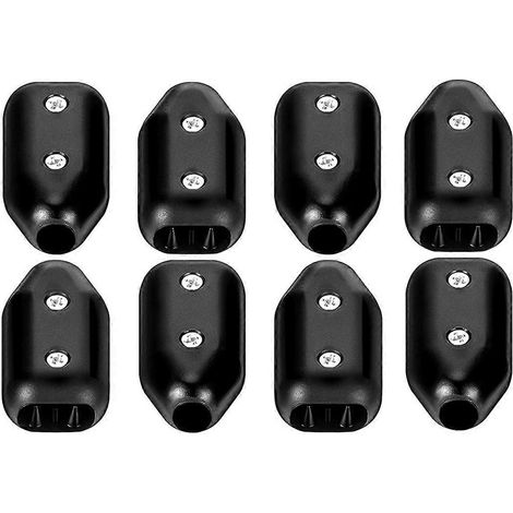 Lot de 8 serre-cordes réutilisables, connecteurs en plastique de 9,5 mm (3/8 pouce) adaptés aux cordes en nylon ou tressées de 7 à 8 mm. (1/5)