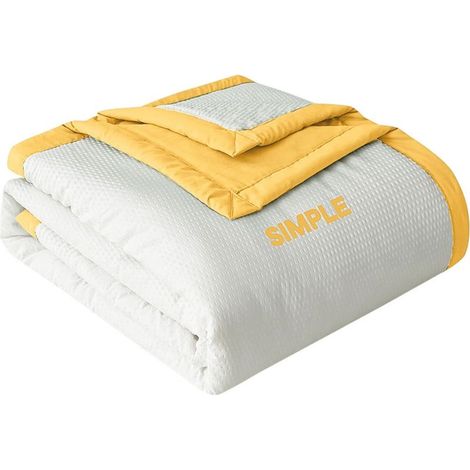 Die körperwärmeabsorbierende Decke von Xubond hält Sie nachts angenehm kühl. Leichte Decke für Reisen und Outdoor-Aktivitäten. Ideale Geschenkidee. Mehrfarbige Decken. (1/5)