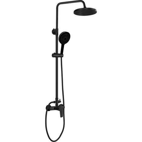 Aqualine Lotta - Brauseset mit Armatur, 4 Strahlen, schwarz LT690B (1/3)