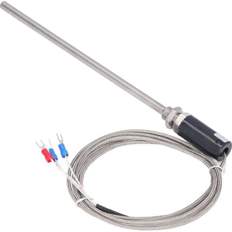 Sonde thermique PT100 capteur de température fil blindé ‑200‑450℃ WZPT‑10 200mm 2m (1/5)