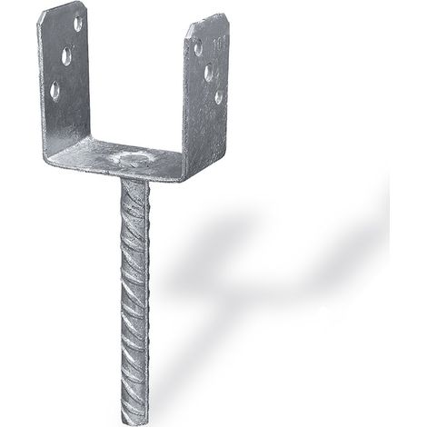 SUPPORTO A ''U'' PER PALI 71 X 65 X 105 X 200 MM. (1/6)