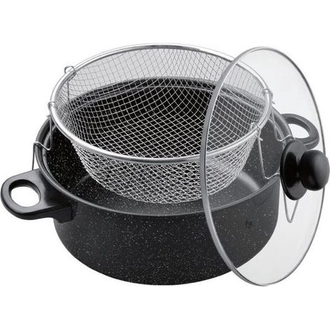 Friteuse avec panier Ø 26 cm, revêtement antiadhésif (1/2)