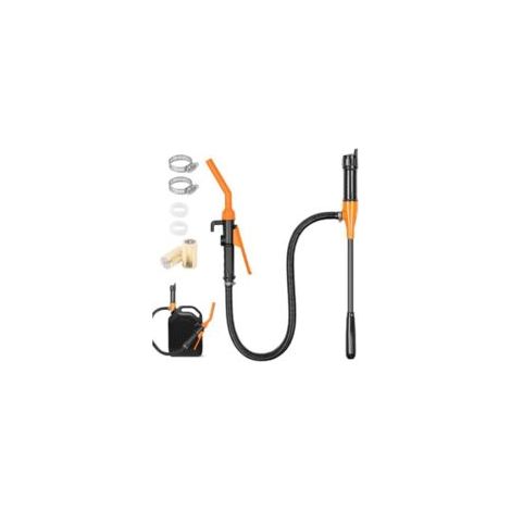 Tragbare Akkupumpe – Multifunktionale, akkubetriebene Kraftstoffpumpe – Elektrische Saugpumpe zum Umpumpen von Benzin, Diesel, Wasser und Kraftstoff, bis zu 9 Liter pro Minute – Crezuo