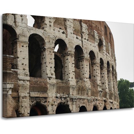 Cuadro sobre lienzo Arquitectura Coliseo Roma 90x60 Italia Antigüedad