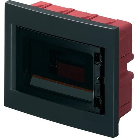 Elettrocanali centralino incasso nero portello nero ec63008ne