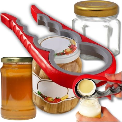 Abrebotellas 4 en 1 para botellas, latas y tapas, universal y multifuncional. (1/5)