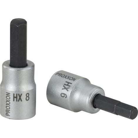 Proxxon Embout hexagonal interne 3/8" 6 mm, 50 mm de long