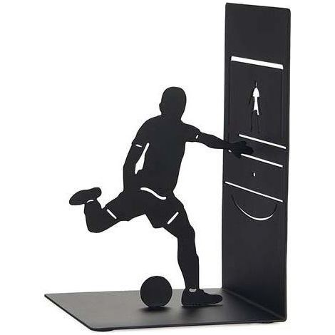 Serre-livres en métal noir Sport Footballer (1/5)