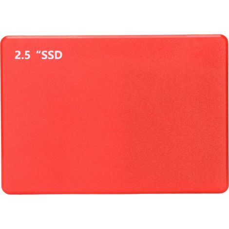 SSD Interne 2.5 Pouces SATAIII 128Go Rouge, Résistant aux Chocs 1500G, Lecture 500Mo/s, Disque Dur SSD pour Ordinateur Portable et Bureau (1/5)
