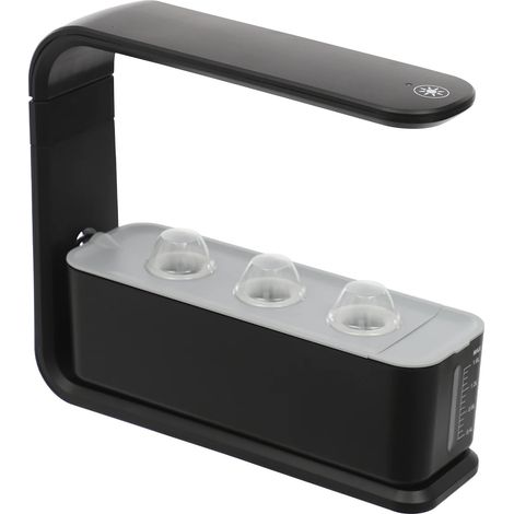 Filiyano – lampe réglable – Pot de culture hydroponique, conception écoénergétique, hauteur de lampe réglable, noir