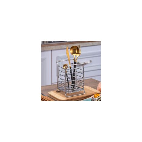 Porta utensili da cucina, scaffale porta utensili da cucina in metallo, organizer per utensili da cucina facile da pulire, porta utensili da cucina dal design aperto, contenitore per utensili da cucin