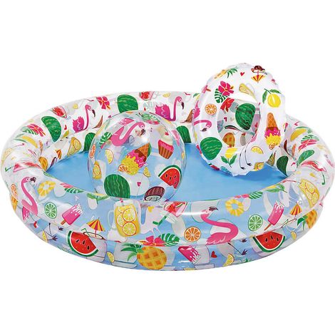 Planschbecken Intex 59460, Just So Fruity Set, Kinder, aufblasbar, Ring, Ball, 1,22x0,25 m (1/3)