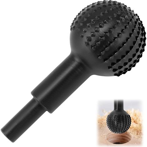 Spherical milling cutter, spherical wood carving tools, 40 mm diameter, 45 steel, handle 10 mm (1/5)