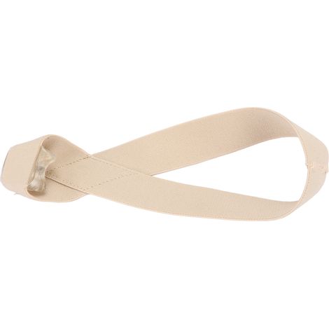 Ceinture correctrice d'hallux valgus élastique et douce, confortable et respectueuse de la peau, pour oignons et chevauchement d'orteils, couleur peau, taille S35-40 (1/5)