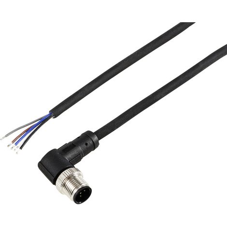 TRU COMPONENTS TC-12833144 Sensor-/Aktor-Anschlussleitung M12 Stecker, gewinkelt 10 m Polzahl Sensor