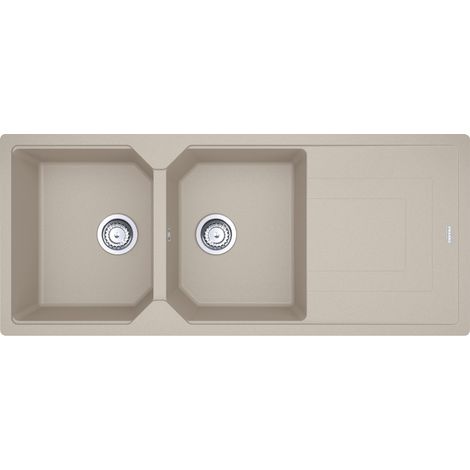 Franke Urban UBG 621-116. Tipo di lavello: Lavello sottopiano, Forma del lavandino: Rettangolare, Materiale del lavandino: Fragranito. Larghezza: 1160 mm, Lunghezza: 500 mm, Larghezz... - 114.0686.784 (1/2)