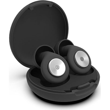 Bouchon d'oreille pour dormir, Bouchon d'Oreille Anti Bruit 45dB, bouchons d'oreille en silicone réutilisables, avec 3 Paires D'emboutsm, pour sommeil, concentration et voyages