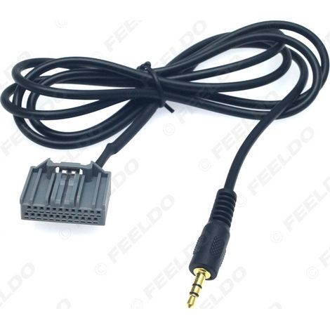 Compatible avec Honda CR-V, Avancier, Vezel, Crider, XR-V, Elysion lecteur CD câble d'entrée audio AUX mâle 24 broches