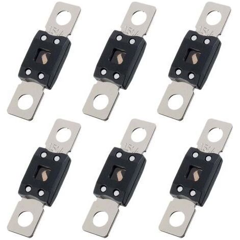 BUNTHAUS 6 Pièces Fusible Voiture, Fusibles Automobiles Plats, Fusibles Gros, courant élévé fusible auto 150A, pour Auto, Bus, Véhicules de Construction, Marine et Mega à Camionnette (150)