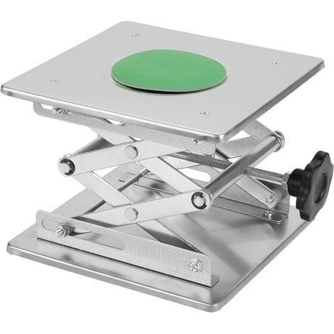 Cadre de levage de laboratoire, plateforme élévatrice à ciseaux en acier inoxydable, cadre de plateforme 200 x 200 mm (1/5)