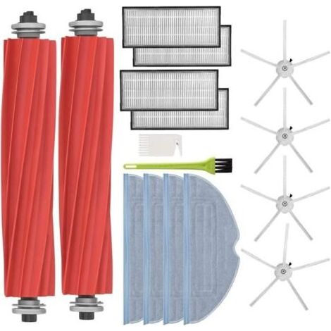 Pièces de rechange Roborock S7/S7+/S7 MaxV/T7S : brosse principale et latérale, filtres HEPA et serpillières microfibre (1/4)