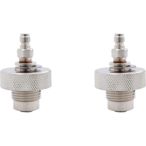 Adaptateur de remplissage pour valve DIN 2X, outils pneumatiques de plongée, 300 bar, mâle/femelle, acier inoxydable (1/5)