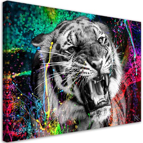 Tableau décoratif Nature animale tigre 90x60 (1/5)