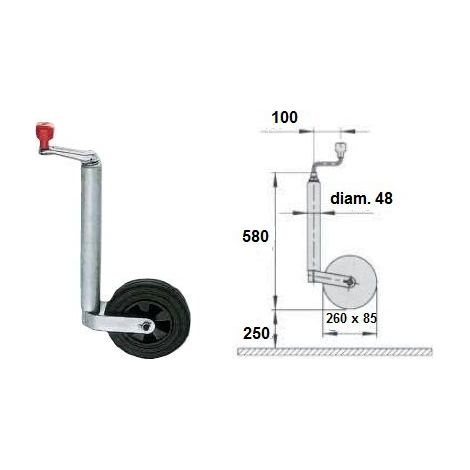 Ruotino d'appoggio 200X50 DI.48MM compact