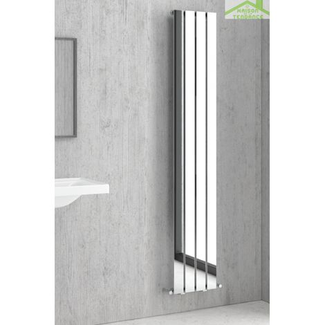Radiateur design vertical MARCELO 91x180 cm en chrome (1/5)