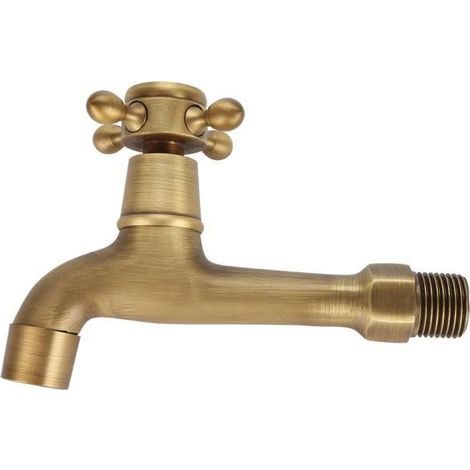 Robinet de jardin en laiton fixé au mur Ruban à eau Dorée -OLL-Ywey (1/5)